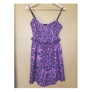 ASOS Pink and Black Patterned Mini Dress